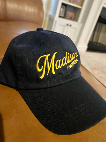 Madison Indiana Script Dad Hat