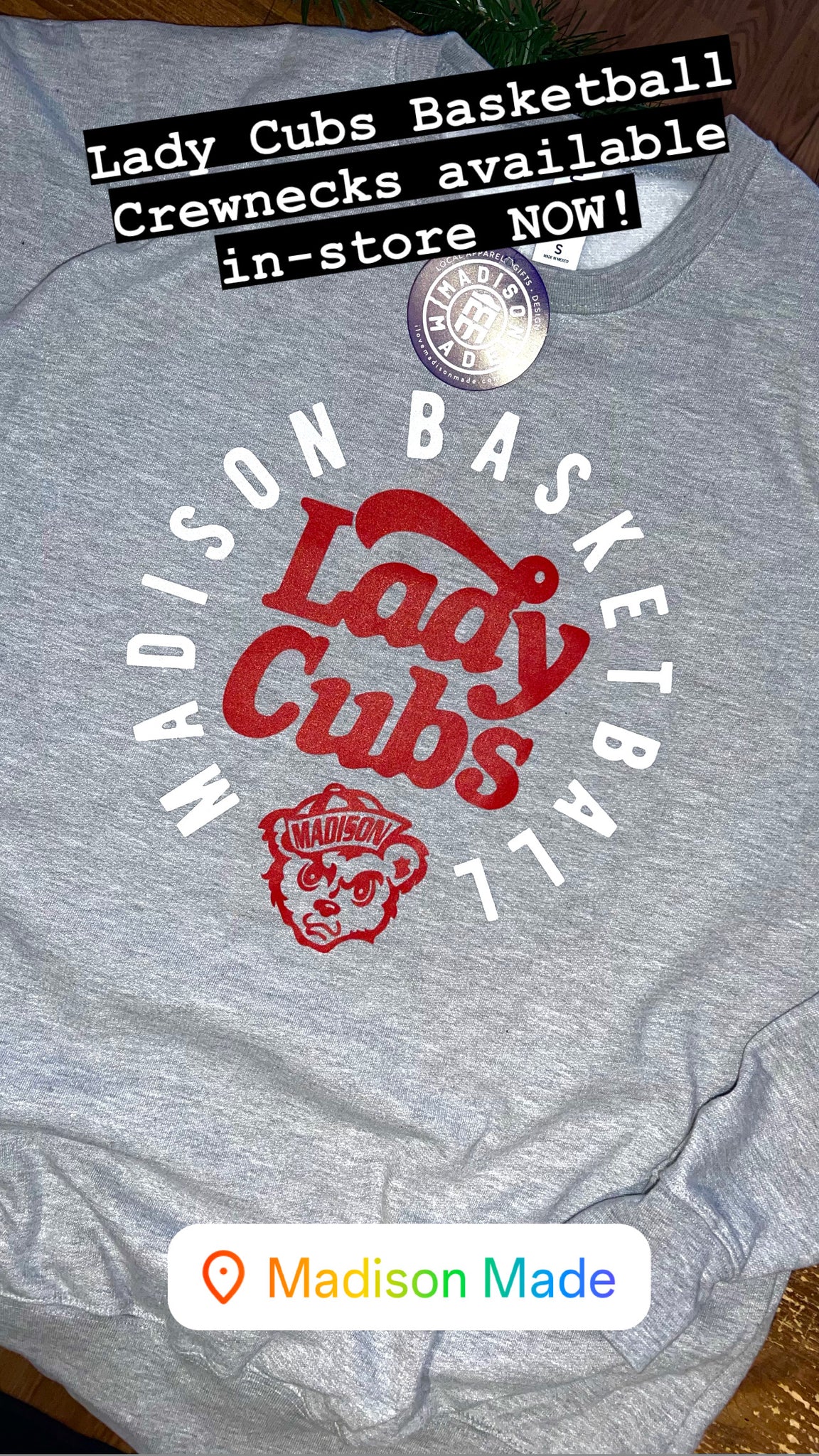 Madison Lady Cubs Crewneck Sweatshirt