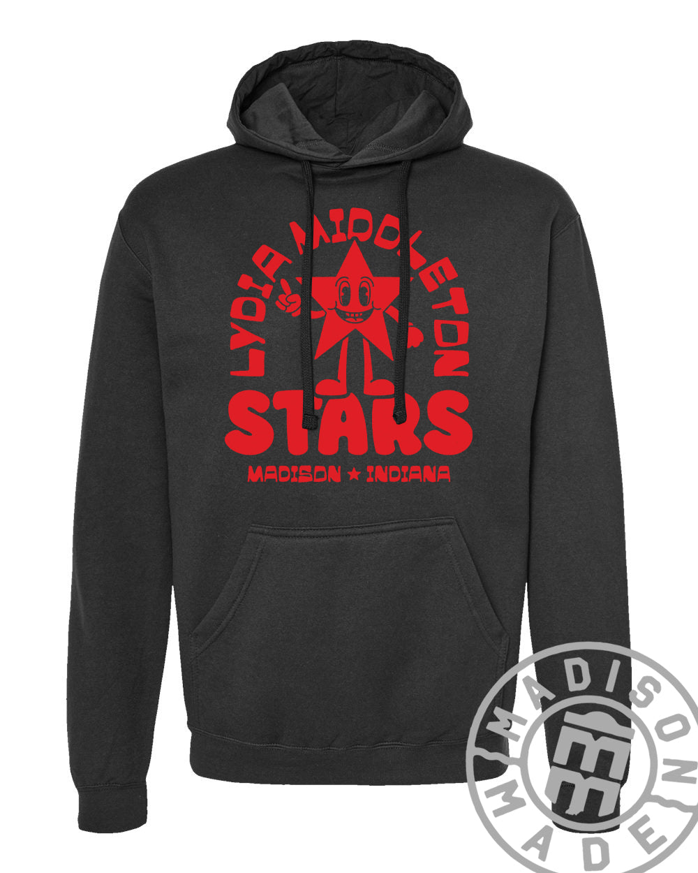 Lydia Middleton Star Black Hoodie