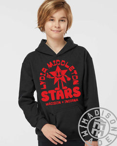 Lydia Middleton Star Black Youth Hoodie