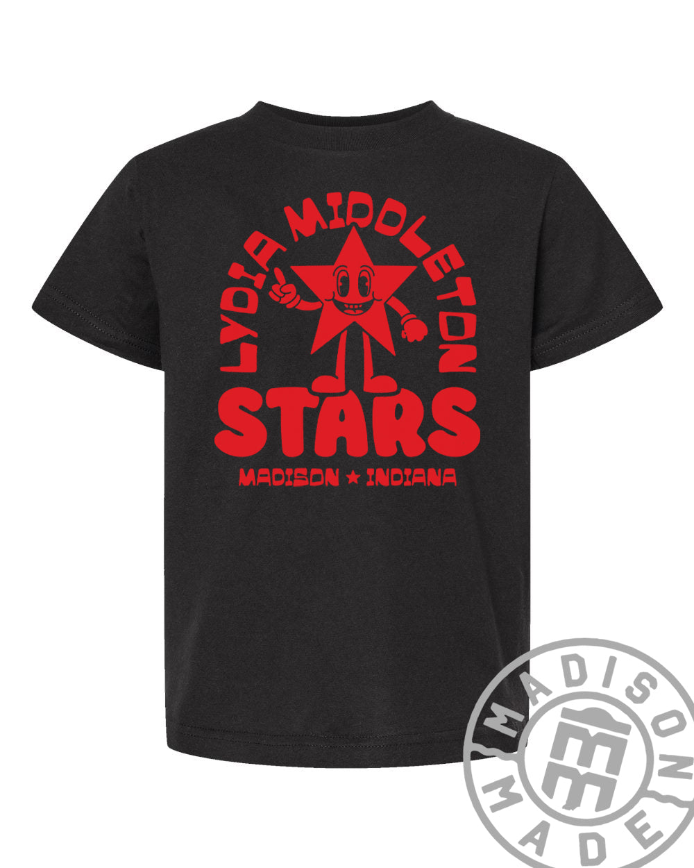 Lydia Middleton Star Black Youth Tee