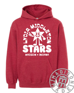 Lydia Middleton Star Red Youth Hoodie