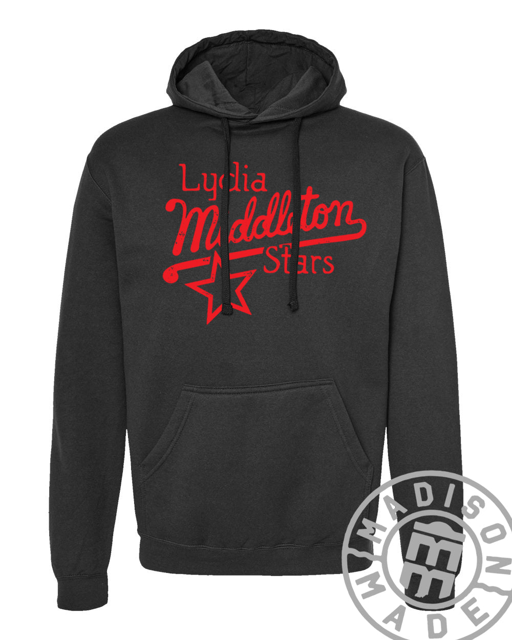 Lydia Middleton Script Black Hoodie