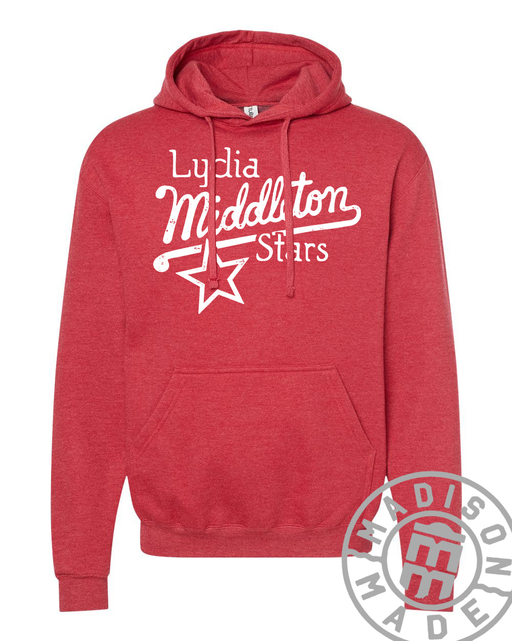 Lydia Middleton Script Red Hoodie