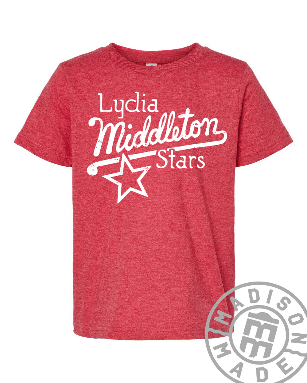 Lydia Middleton Script Red Youth Tee