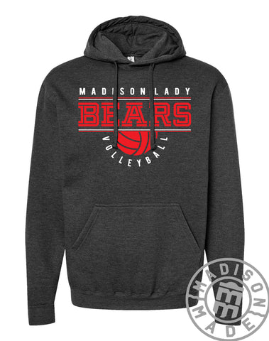 Madison Lady Bears Volleyball Charcoal Hoodie