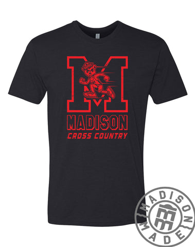 Madison Cross Country Black M Tee