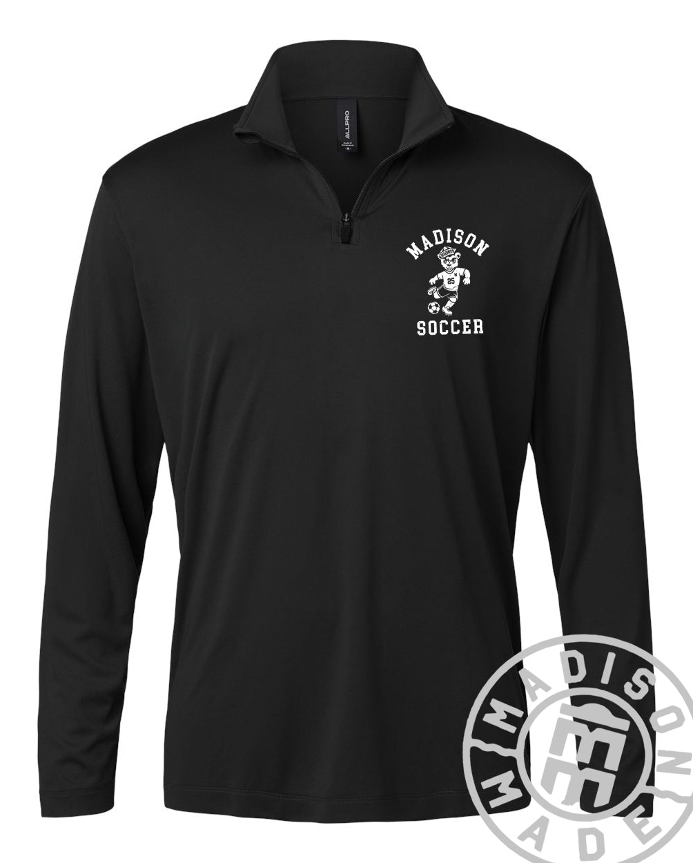 Madison Soccer Quarter Zip (BLACK)