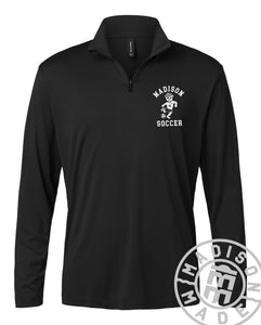 Madison Soccer Quarter Zip (BLACK)