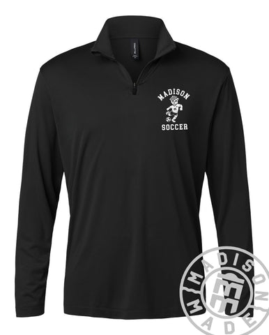 Madison Soccer Quarter Zip (BLACK)