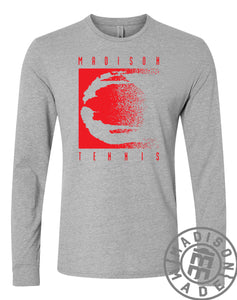 Madison Tennis Agassi Gray Long Sleeve Tee