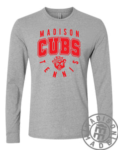 Madison Tennis Gray Long Sleeve Tee