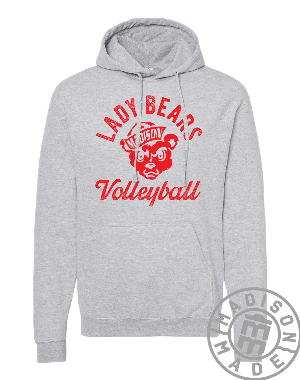 Madison Lady Bears Volleyball Hoodie (Gray)