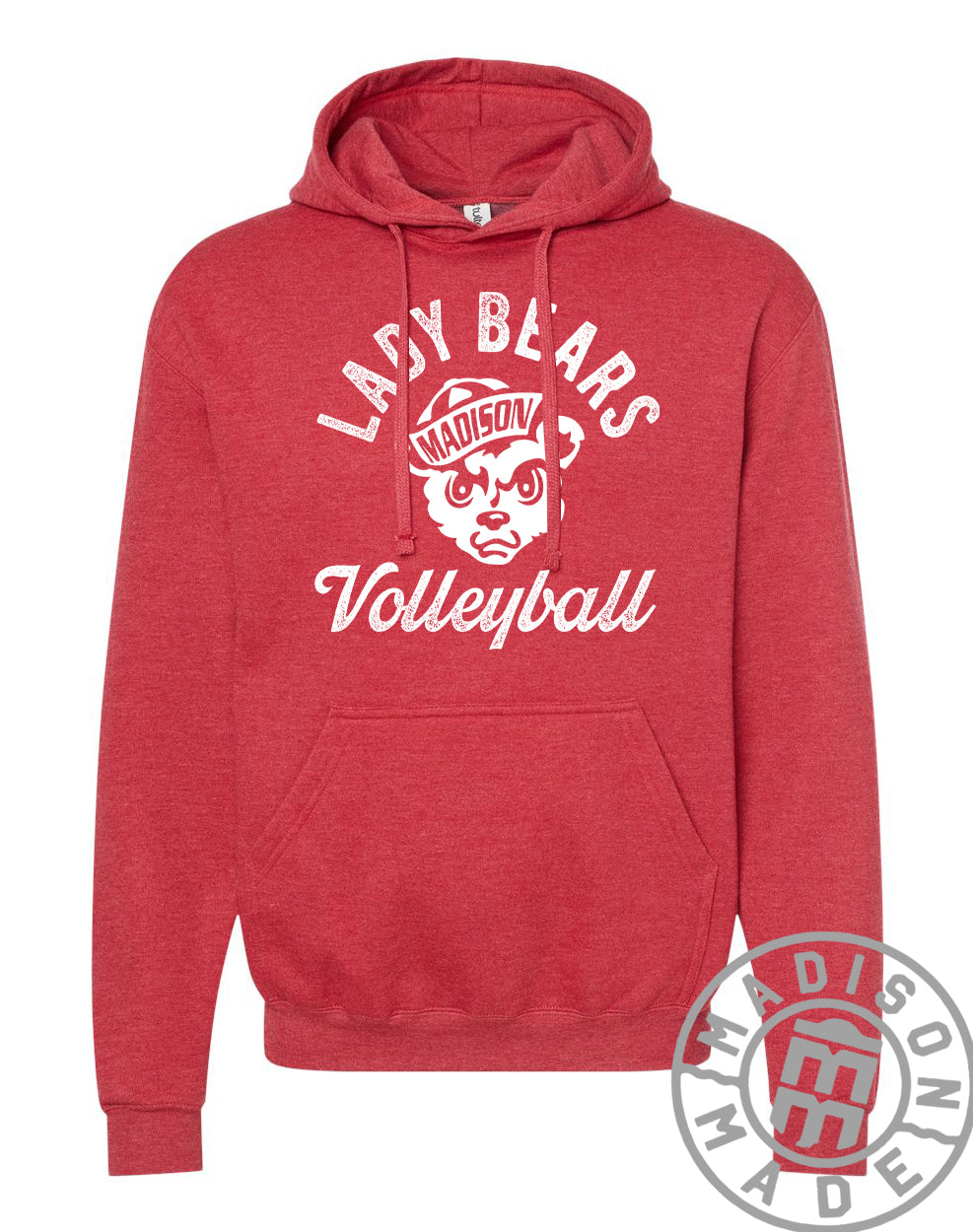 Madison Lady Bears Volleyball Hoodie (Red)