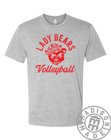 Madison Lady Bears Volleyball Tee (Gray)