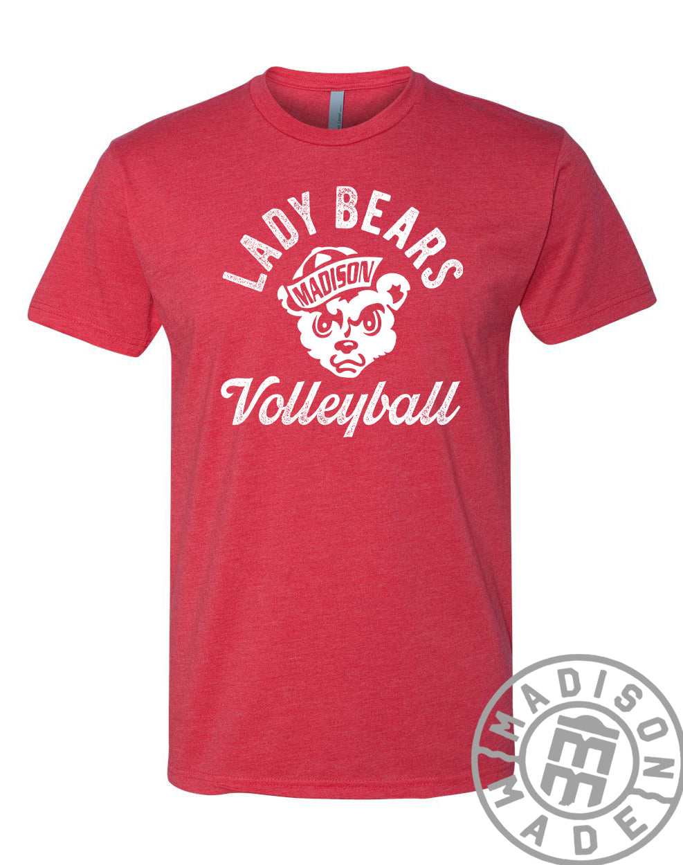 Madison Lady Bears Volleyball Tee (Red)