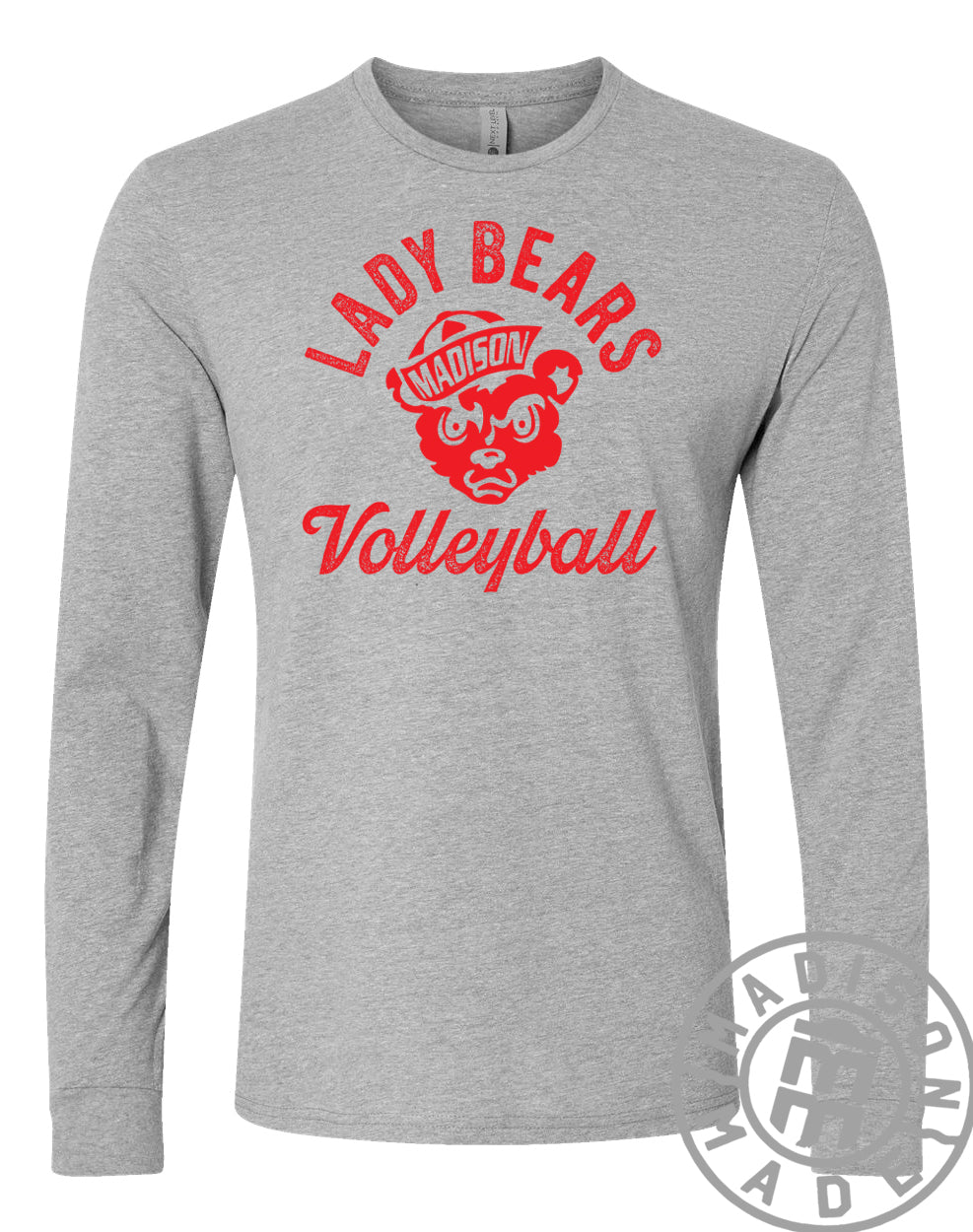 Madison Lady Bears Volleyball Long Sleeve (Gray)