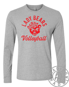 Madison Lady Bears Volleyball Long Sleeve (Gray)