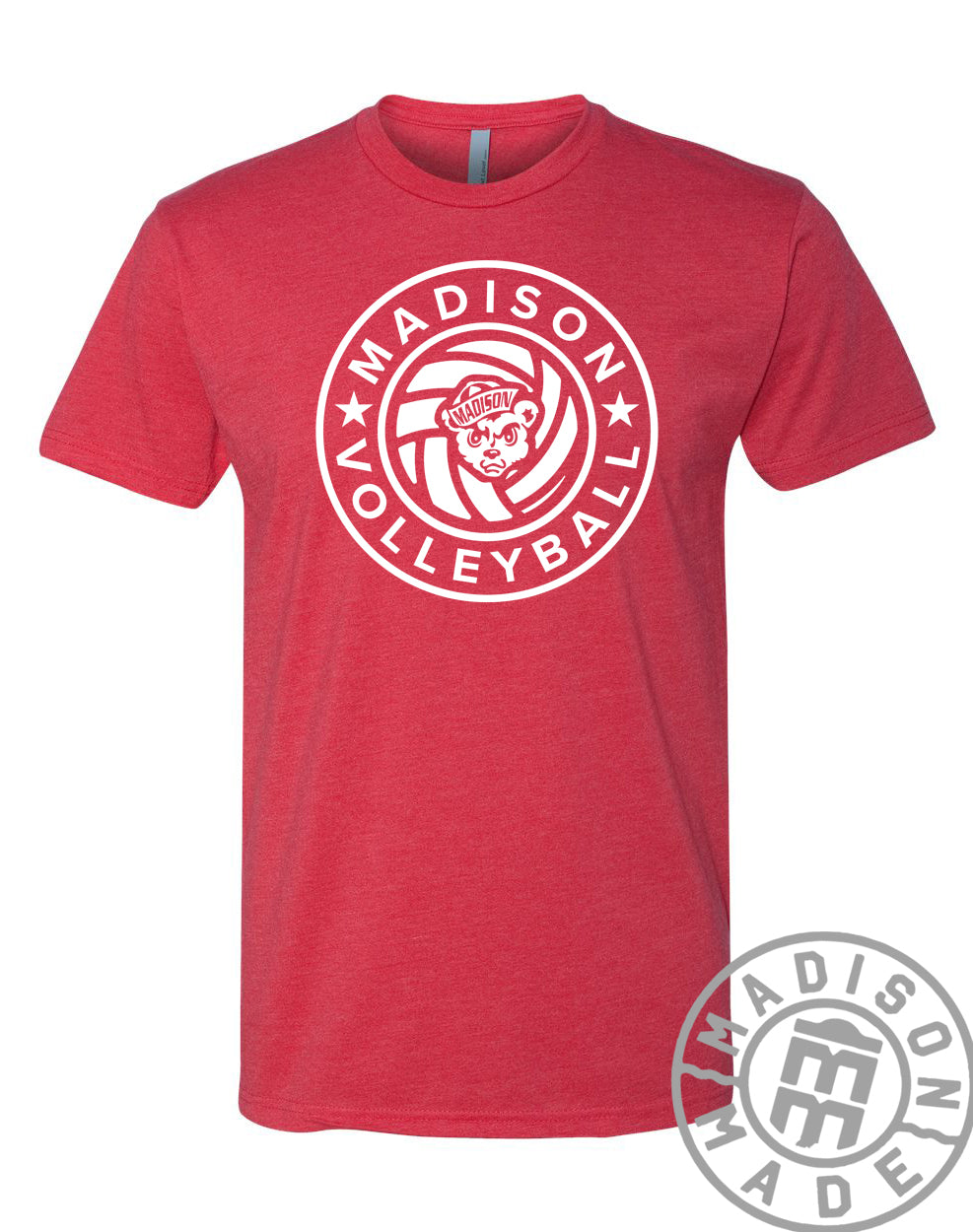 Madison Lady Bears Volleyball Circle Tee (Red)