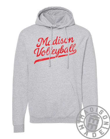 Madison Lady Bears Volleyball Script Hoodie (Gray)