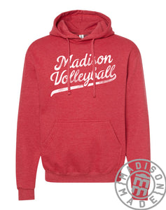 Madison Lady Bears Volleyball Script Hoodie (Red)