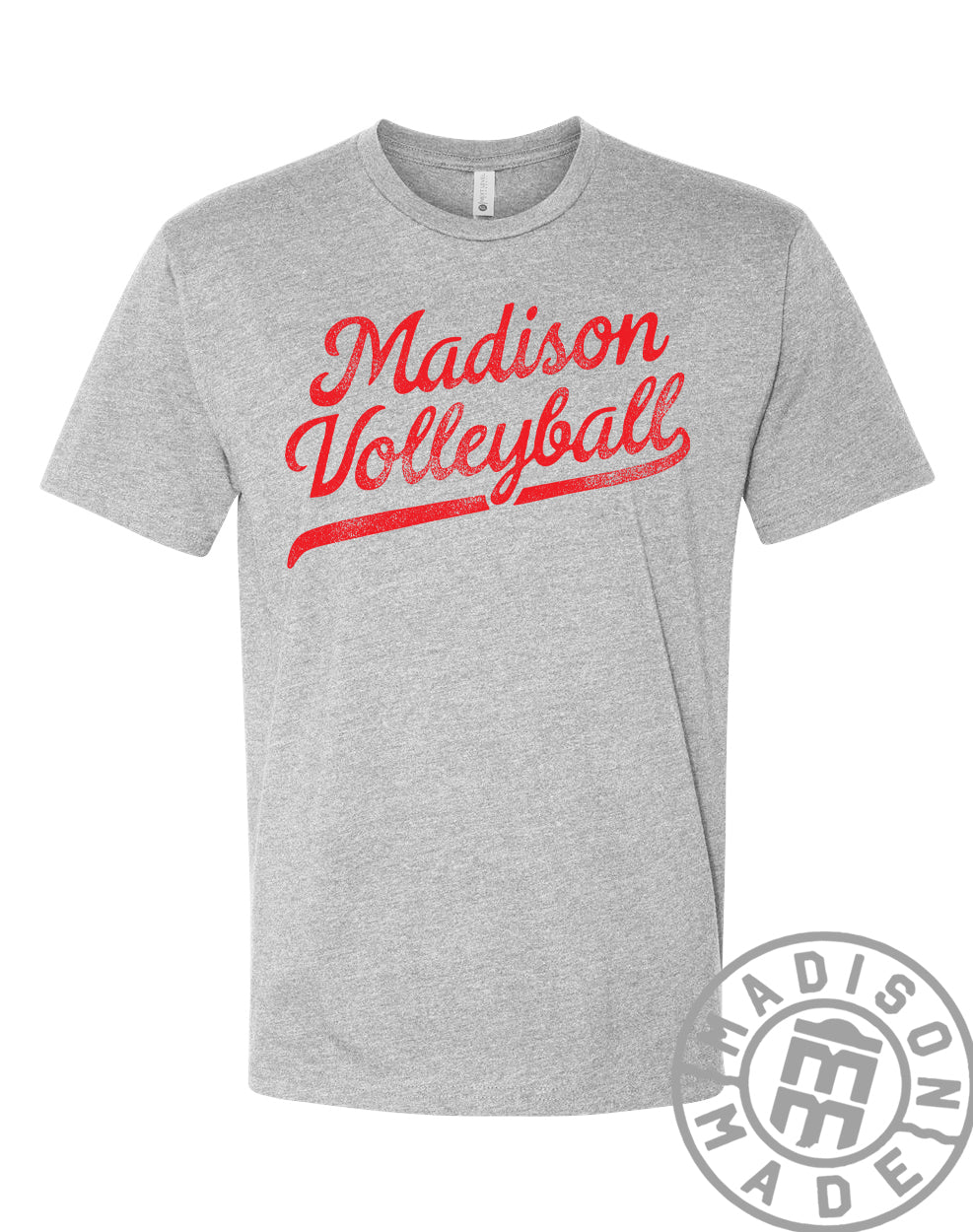 Madison Lady Bears Volleyball Script Tee (Gray)