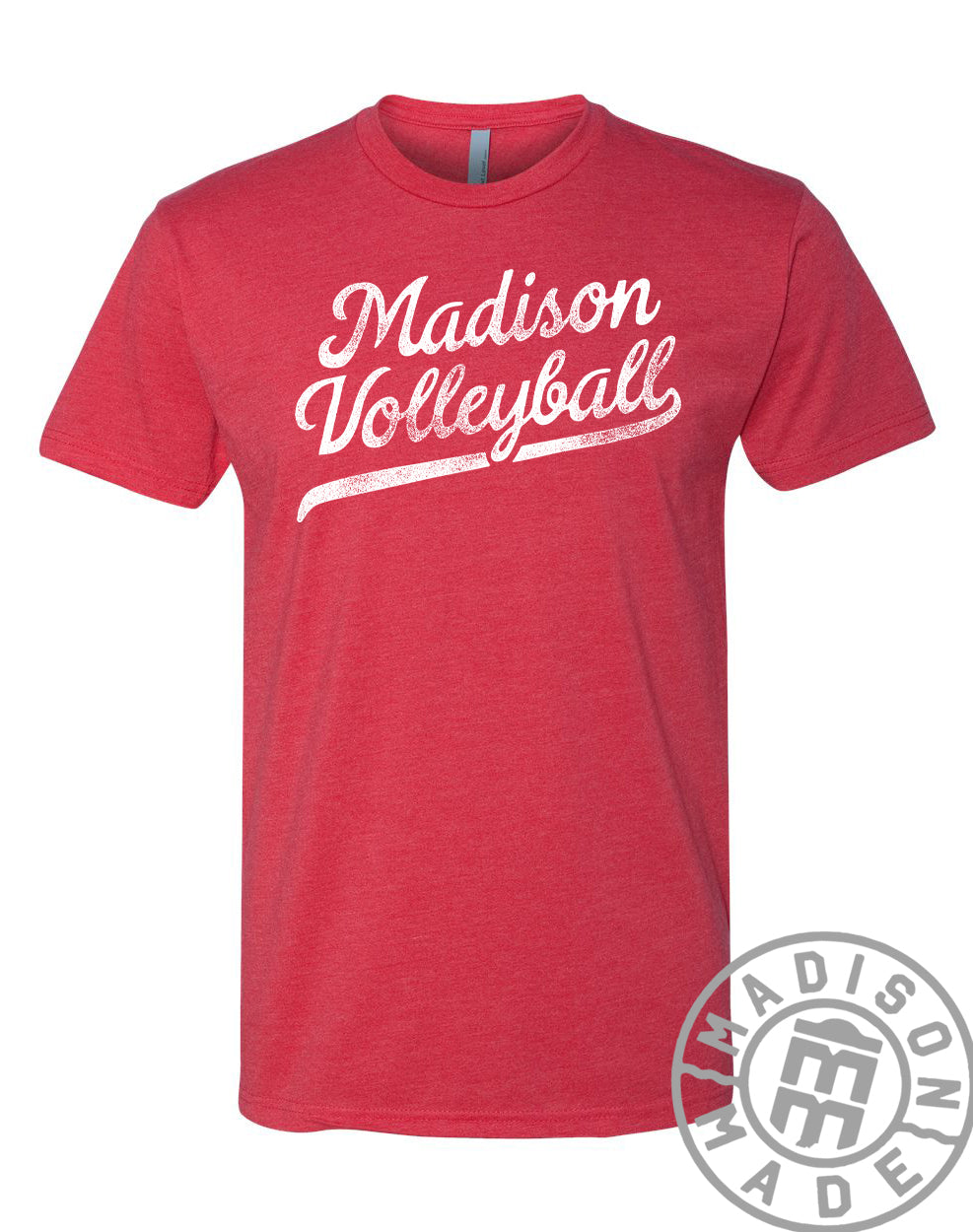 Madison Lady Bears Volleyball Script Tee (Red)