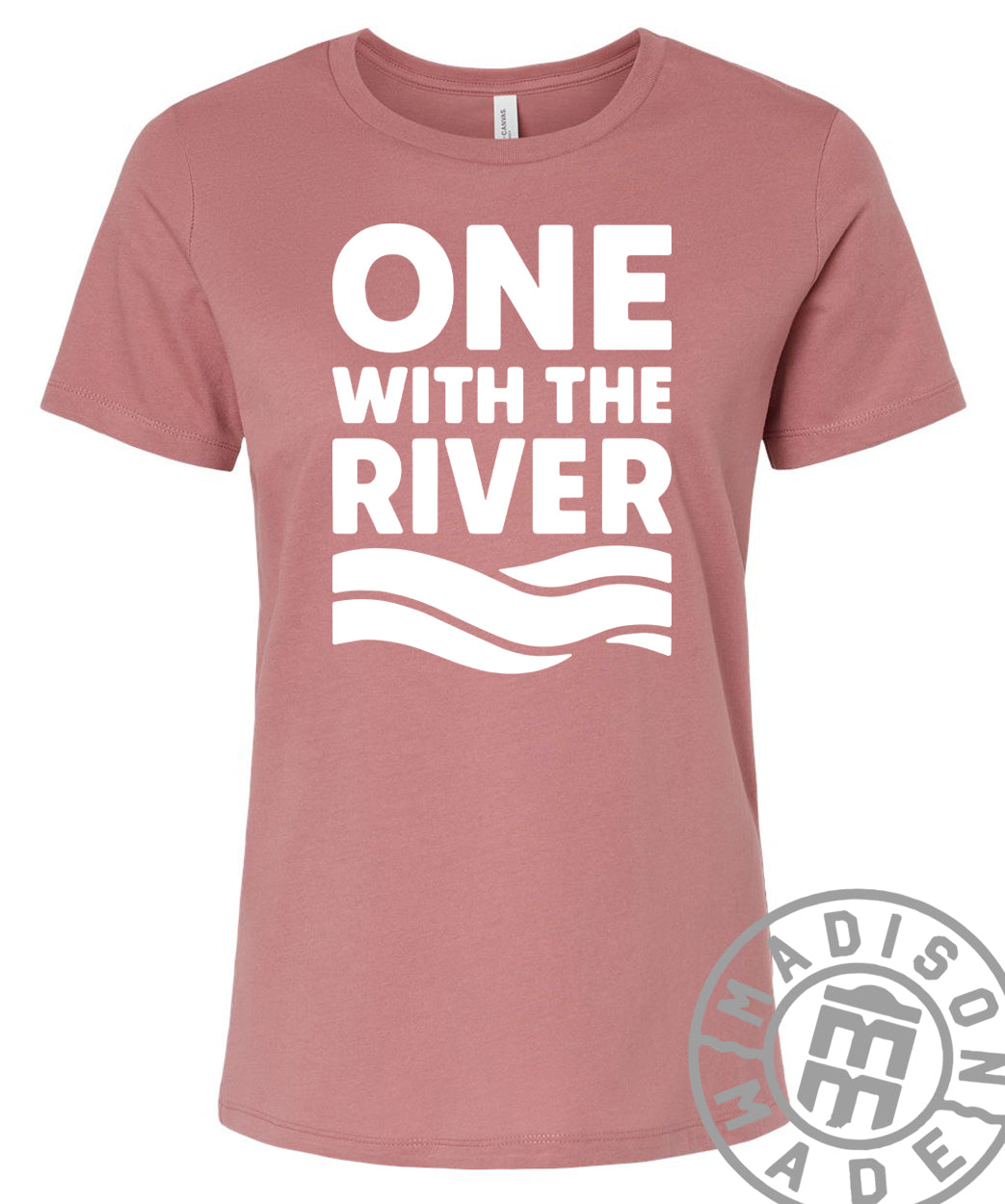 One With The River Women's Tee (Mauve)