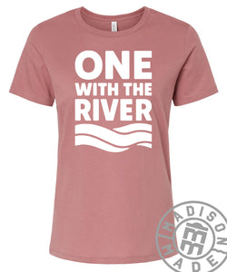 One With The River Women's Tee (Mauve)