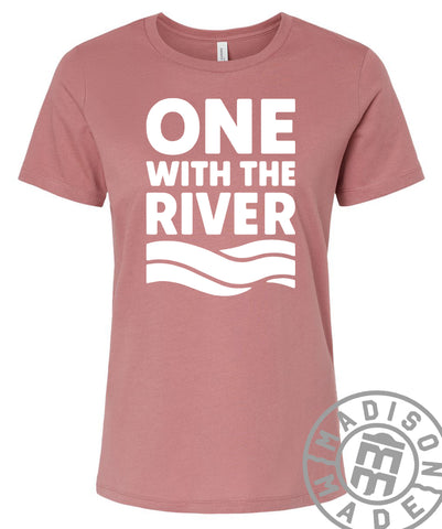 One With The River Women's Tee (Mauve)