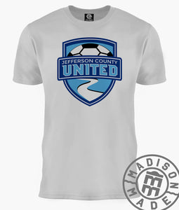 Jefferson County United Gray Youth Tee