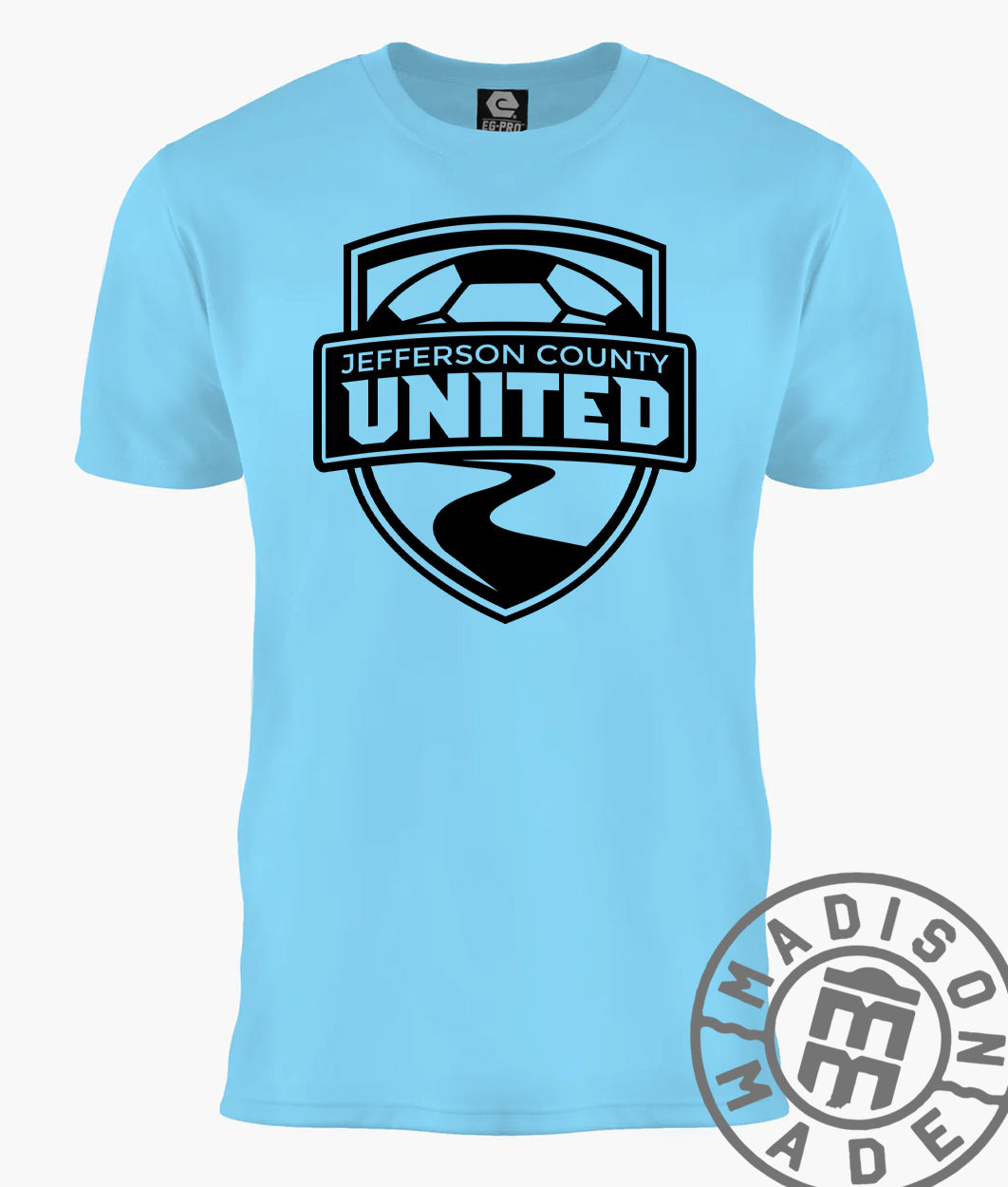 Jefferson County United Light Blue Youth Tee