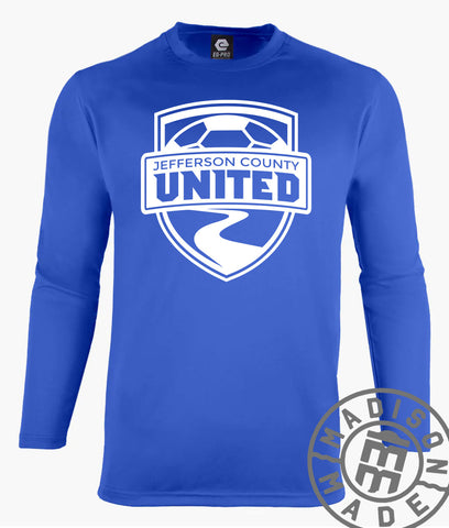 Jefferson County United Royal Blue Youth L/S Tee