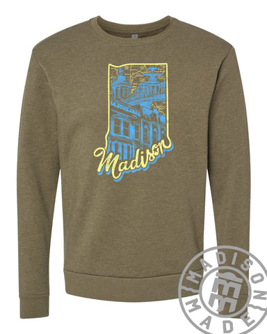 Madison State Outline Long Sleeve Tee