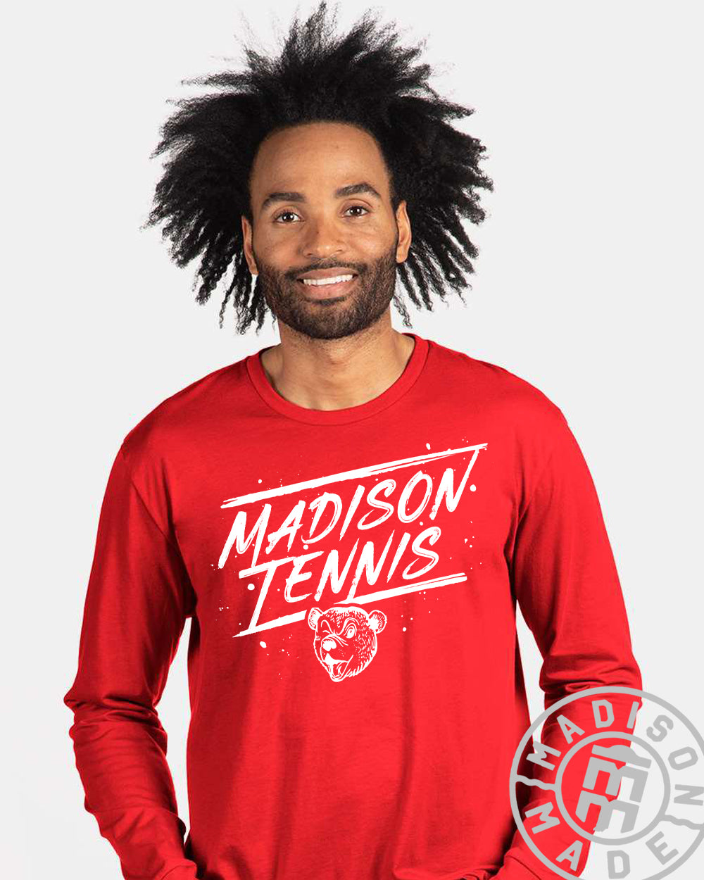 Madison Tennis Red Long Sleeve Tee
