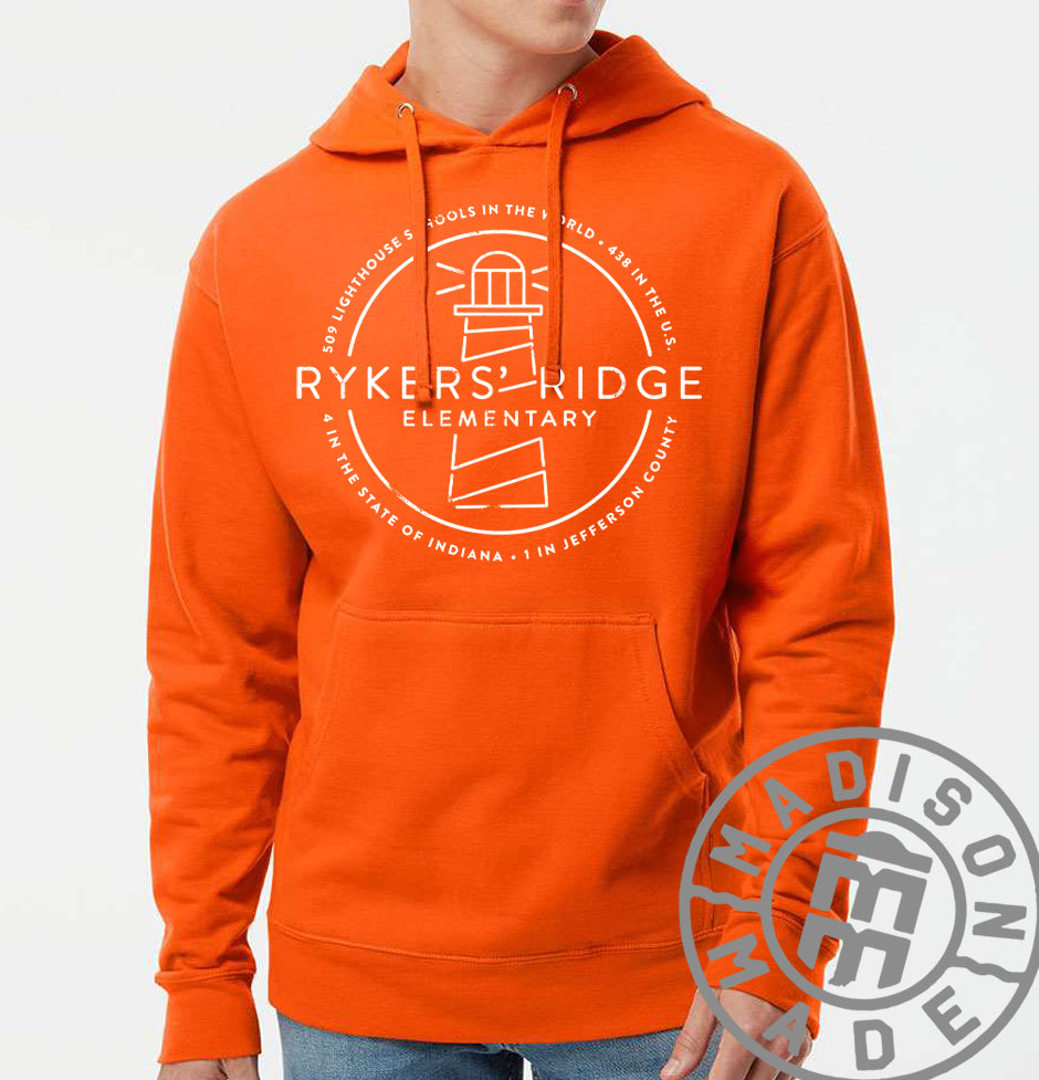 Rykers Adult Orange Hoodie