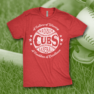 Madison Cubs Vintage Baseball Tee