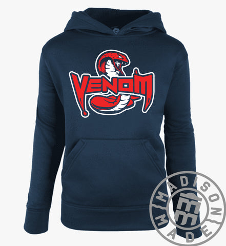Venom Navy Logo Hoodie (Youth)